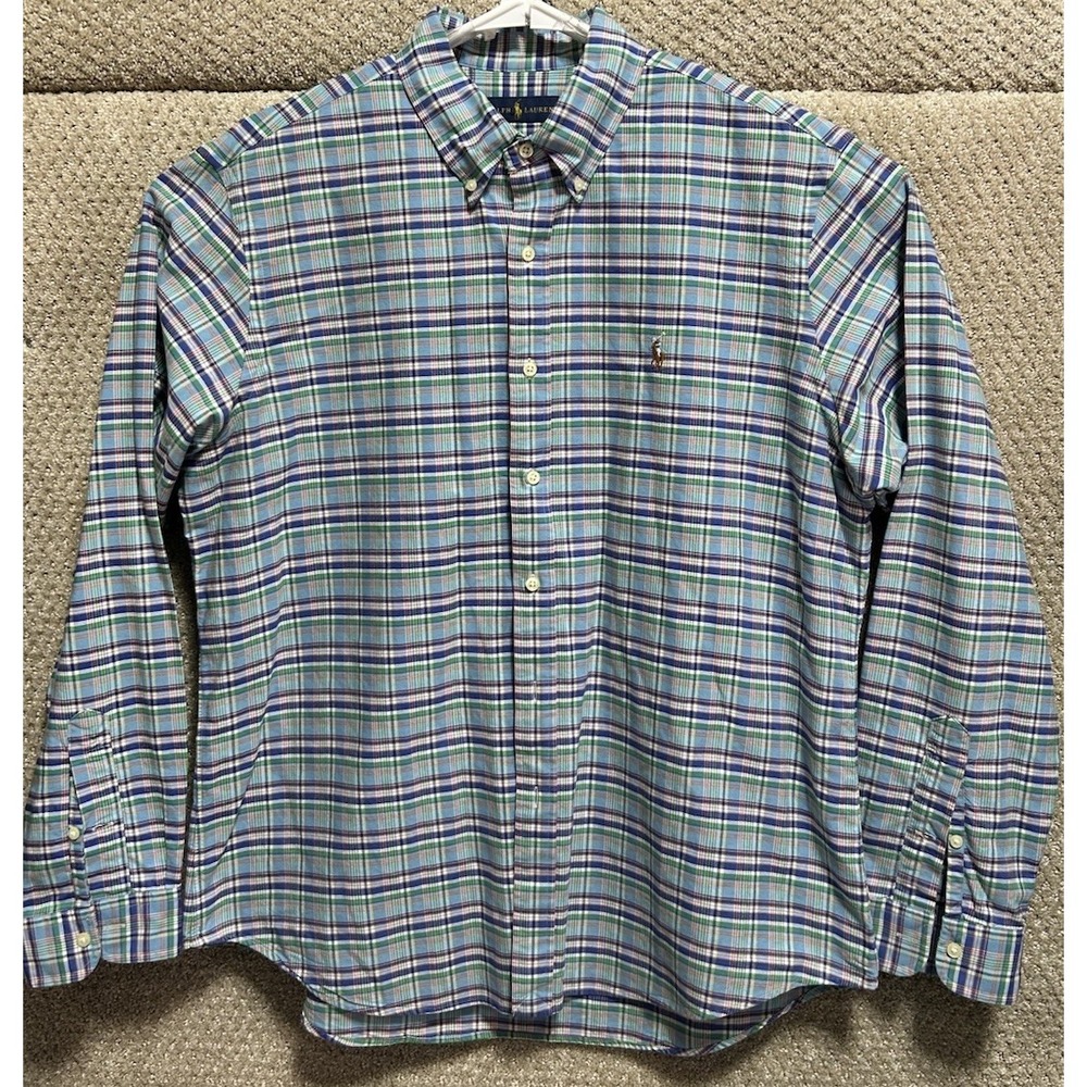 Polo Ralph Lauren Long Sleeve Button Down Multicolored Shirt Size XL